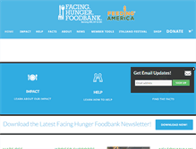 Tablet Screenshot of facinghunger.org